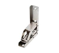 4 PCS 90 Degree Kitchen Cupboard Hinges - Hidden Steel Folding Door Hinges, Cabinet Furniture Shelf Accessories for DIY