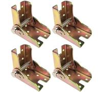 4 PCS 90 Degree Self Locking Foldable Hinges,Folding Table Legs,Support Brackets