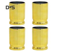 4 Pcs 90ml Wine Glasses Straight Shooter Caliber Gourmet Glossy Food Grade Stainless Shot Glass Birthday Gift Tumbler Bulk Club Bar Wine Cup