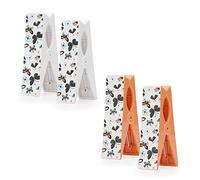 4 pcs Accessories Summer Clips Pegs Beach Towel Laundry Quilt Camping Garden Kite Surf Sunbed Sun Lounger Yacht Boat Gym Kitchen outdoors Birtday gift Accessory (ORANGE)