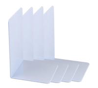 4 Pcs Acrylic Bookends Book Holders Shelf Rack Stoppers Decorative Bookend For Office Acrylic End Decorative Stopper