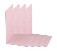 4 Pcs Acrylic Bookends Book Holders Shelf Rack Stoppers Decorative Bookend For Office Acrylic End Decorative Stopper