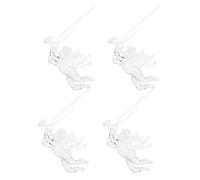 4 Pcs Acrylic Cupid Hanging Ornament for Christmas Tree