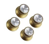 4 Pcs Acrylic Guitar Top Hat Speed Control Knobs 2 Volumes 2 Tones Knobs For For LP Guitar Parts Guitar Instrument Accessories (Color : 03)