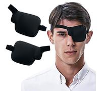 4 pcs Adjustable 3D Eye Patch for Adults -2 Left Eye and 2 Right Eye, Medical Eye Patch for Lazy Eye, Strabismus, Amblyopia, or Post-Surgery(Adjustable Buckle Style)