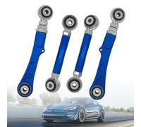 4 PCs Adjustable Aluminum Rear Camber Control & Toe Angle Straight Rods Arm Set Fit for Tesla Model S 2012-2022 Model X 2016- Adjustable Range -3°to +3°