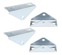 4 PCS Adjustable Angle Solar Panel Tilt Mounting Brackets for 1-5/8" Strut Channel, Pivot Holes Accept 1/2" Bolt, Galvanized Steel Joint Connector