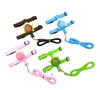 4 Pcs Adjustable Bunny Rabbit Harness and Leash Set, with Decoration for Bunny Kitten Small Pets
