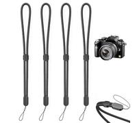 4 Pcs Adjustable Hand Wrist Strap Lanyard, Black Hand Wrist Strap Lanyards Nylon Wrist, Lanyard for Men Women, for Camera, Keychain, Wallet, USB Flash Drive