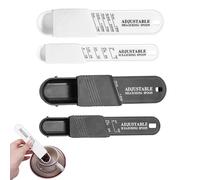 4 Pcs Adjustable Measuring Spoons Set, Teaspoon Measuring Spoons, Tablespoon and Teaspoon Set, Measuring Dry/Liquid Ingredients, Metering Spoon for Baking, Cooking, Powder (2 White+2 Black)