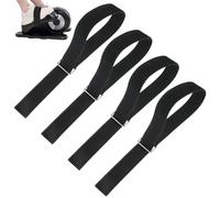 4 Pcs Adjustable Pedal Straps, Wheelchair Foot Straps for Under the Desk Pedal Exerciser, Home Office Sports Fitness Accessories for Seniors and Adults