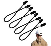 4 Pcs Adjustable Windproof Hat Retainer Clips, Removable Cap Clips