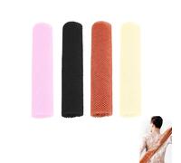 4 Pcs African Exfoliating Net Deep Cleaning Nylon Shower Sponge for Men Women, Luxurious Back Scrubbers for Effective Exfoliation
