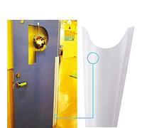 4 PCS AILUOQI Door Jam Shield Finger Pinch Guard for Baby Proofing, Kids, Hinge Cover Pinch Guard for 90 & 180 Degree Doors Frame & Baby Gate. 47.2" H, 6.7" W. RED