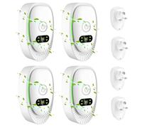 4 PCS Air Purifier Plug In, SGZIOO Ionic Negative plug in air Purifier for Home Bedroom Smokers, Mini Portable air Ionizer, Quiet Odour Remover for Office Rooms Kitchen