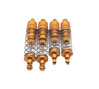 4 Pcs All Metal Shock Absorber Damper Accessories Compatible With 1/10 RC Car Upgrade Parts 104001(YELLOW)