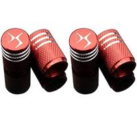 4 Pcs Alloy Car Tyre Valve Caps for Citroen C3 C5 C5 Aircross C6 C8 DS3 DS4 DS5, Anti Corrosion Premium Car Tire Accessories Upgrade Vehicle's Style Protection,A