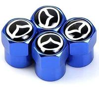 4 Pcs Alloy Car Tyre Valve Caps for Mazda 2 3 6 CX 5, Anti Corrosion Premium Car Tire Accessories Upgrade Vehicle's Style Protection,E