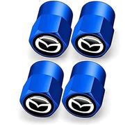 4 Pcs Alloy Car Tyre Valve Caps for Mazda 2 3 6 CX3 CX5 CX30 CX60 MX30 Axela, Anti Corrosion Premium Car Tire Accessories Upgrade Vehicle's Style Protection,A