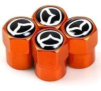 4 Pcs Alloy Car Tyre Valve Caps for Mazda 2 Mazda 3 MS Mazda 6 CX5, Anti Corrosion Premium Car Tire Accessories Upgrade Vehicle's Style Protection,B