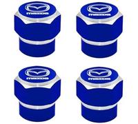 4 Pcs Alloy Car Tyre Valve Caps for Mazda 3 2009-2013, Anti Corrosion Premium Car Tire Accessories Upgrade Vehicle's Style Protection,B