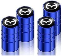 4 Pcs Alloy Car Tyre Valve Caps for Mazda 3 6 Axela CX 5, Anti Corrosion Premium Car Tire Accessories Upgrade Vehicle's Style Protection,C