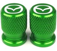 4 Pcs Alloy Car Tyre Valve Caps for Mazda 3 6 CX 5, Anti Corrosion Premium Car Tire Accessories Upgrade Vehicle's Style Protection,C