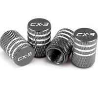 4 Pcs Alloy Car Tyre Valve Caps for Mazda CX 3, Anti Corrosion Premium Car Tire Accessories Upgrade Vehicle's Style Protection,D