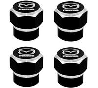 4 Pcs Alloy Car Tyre Valve Caps for Mazda CX 60 2022 2023, Anti Corrosion Premium Car Tire Accessories Upgrade Vehicle's Style Protection,A