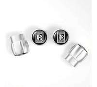 4 Pcs Alloy Car Tyre Valve Caps for Rolls Royce Ghost, Anti Corrosion Premium Car Tire Accessories Upgrade Vehicle's Style Protection,D