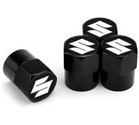 4 Pcs Alloy Car Tyre Valve Caps for Suzuki Across 2020, Anti Corrosion Premium Car Tire Accessories Upgrade Vehicle's Style Protection,A