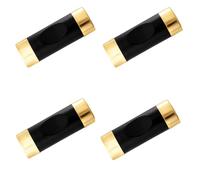4 Pcs Alloy Chopstick Rest Black Gold Chopstick Holder Chinese Chopstick Spoon Rest Table Decoration Simple Cushion Spoon Holder for Home Restaurant Kitchen Tableware Rack