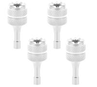 4 Pcs Aluminum Alloy Remote Controller Sticks Joystick for DJI RC/RC2 for Mini 3/Mini 3 Pro/Mini 4 Pro/Air 3/3S/Air 2S/Neo/Mavic 4 Pro/Mavic 3/Mavic 3 Pro/Mavic 3 Drone Replacement (Silver)