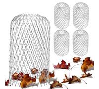 4 Pcs Aluminum Gutter Guards, Expandable Down Pipe Leaf Strainer Gutter Screen Covers, Screen Covers Down Pipe Protectors, To Stop Leaves Moss Mud(8cm/0.26ft*15cm/0.49ft)