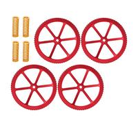 4 Pcs Aluminum Hand Twist Leveling Nut Spring Kit, Replacement for Ender 3/5 CR - 10 Series, Durable Bed Leveling Knobs with Easy Horizontal Adjustment for 3D Printer