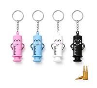 4 Pcs Ampoule Bottle Opener Keychain, Multi Functional Vial Breaker Keyring | Cute Syringe Shaped Women Keychains, Portable Medical Tool Key Rings for Nurses Doctors Medical Students Clinical Daily Use