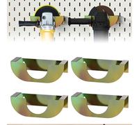 4 PCS Angle Grinder Holder Wall Mount, Heavy Duty Solid Steel Angle Grinder Hanger, Polisher Holder Stand, Angle Grinder Storage Rack For 5 inch Grinder, Buffer Polishers, Hand Sander, Impact Wrench