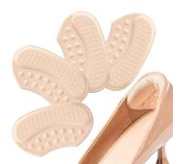 4 Pcs Anti Slip Heel Pad,Self Adhesive Heel Protectors,Anti Slip Heel Grips,Thick Liners Fillers for Half Size Too Big or Loose Shoes,Heel Cushion Inserts,Prevent Heel Slip Out,Rubbing and Blisters