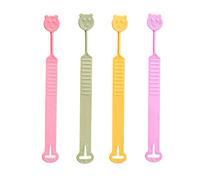 4 Pcs Anti-Smudge Toilet Lifter Cartoon Bear Closet Seat Cover Lid Handle Lifter Tool Home Bathroom Accessories Toilet Seat Cover Lifter Handle