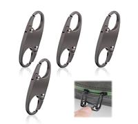 4 Pcs Anti Theft Zipper Lock,Detachable S Clips for Backpacks,Metal Rucksack Zipper Clip,Small Bag Lock,Mini Zipper Connectors,Backpack Lock for Suitcases,Luggage,Traveling,Outdoor Sports