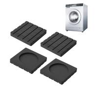 4 Pcs Anti Vibration Pads for Washing Machine,Washing Machine Anti Vibration Pads, Black Square Rubber Washing Machine Vibration Pads for Dry Cleaning Machines and Washing Machines
