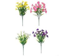 4 PCS Artificial Morning Glory Flowers 36cm UV Resistant