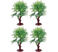 4 Pcs Artificial Tree Mini Tree Model Miniature Landscape Tree Diorama Tree Scenery Architectural Landscape Model Tree