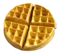 4 Pcs Artificial Waffles Simulation Waffle Model Imitation Cookies Waffles Artificial Food Dessert for Home Kitchen Decorations Photography Props