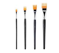 4 PCS Artists Paint Brushes Set, Leaf Texture Kids Paint Brushes with Natural Effects, Professional Paint Brushes for Acrylic Painting, Oil and Watercolor, Gouache, Paintbrush for Beginners & Artists