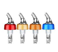 4 Pcs Automatic Measured Bottle Pourer Quick Shot Spirits Measure Pourer Drinks Wine Cocktails Dispenser Accessories
