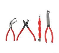 4 pcs Automotive Electrical Disconnect Pliers with High Carbon Steel for Wire Terminal Separation on Vehicles Including SUVs and