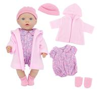 4 Pcs Baby Doll Clothes for 16-18 Inch Dolls, 18 Inch Baby Doll Fashion Clothes Dresses and Accessories Outfits for New Born Baby Dolls(No Doll)