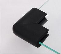 4 pcs Baby Furniture Corner Safety Bumper Security Table Desk Corner Edge U type Protector Guard Cushion Softener (Black) by Yonger