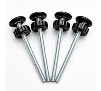 4 PCS Baby Gate Replacement Parts, 8MM Baby Gate Spindle Rods, Hardware Parts Kit for Pet & Dog Pressure Mounted Safety Gates, Extra Long Baby Tension Gate Extender